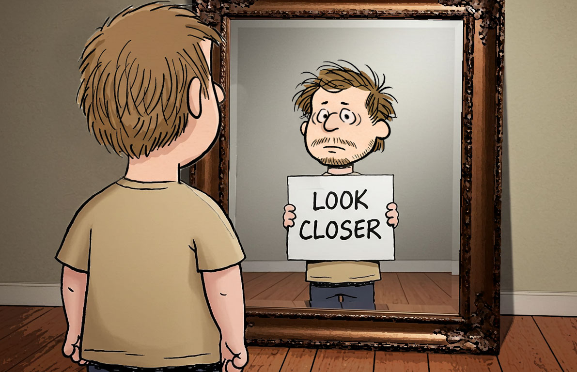 Socrates by a vending machine